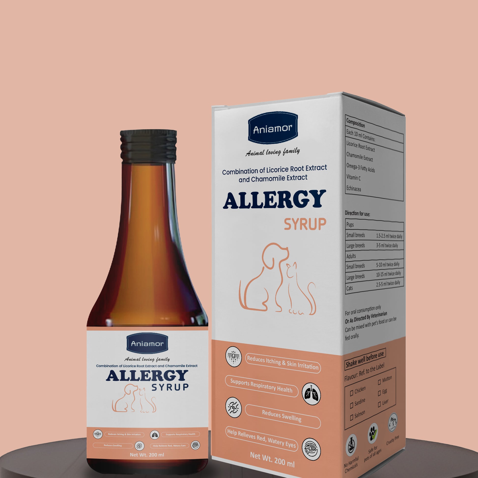 Allergy syrup Aniamor for pets