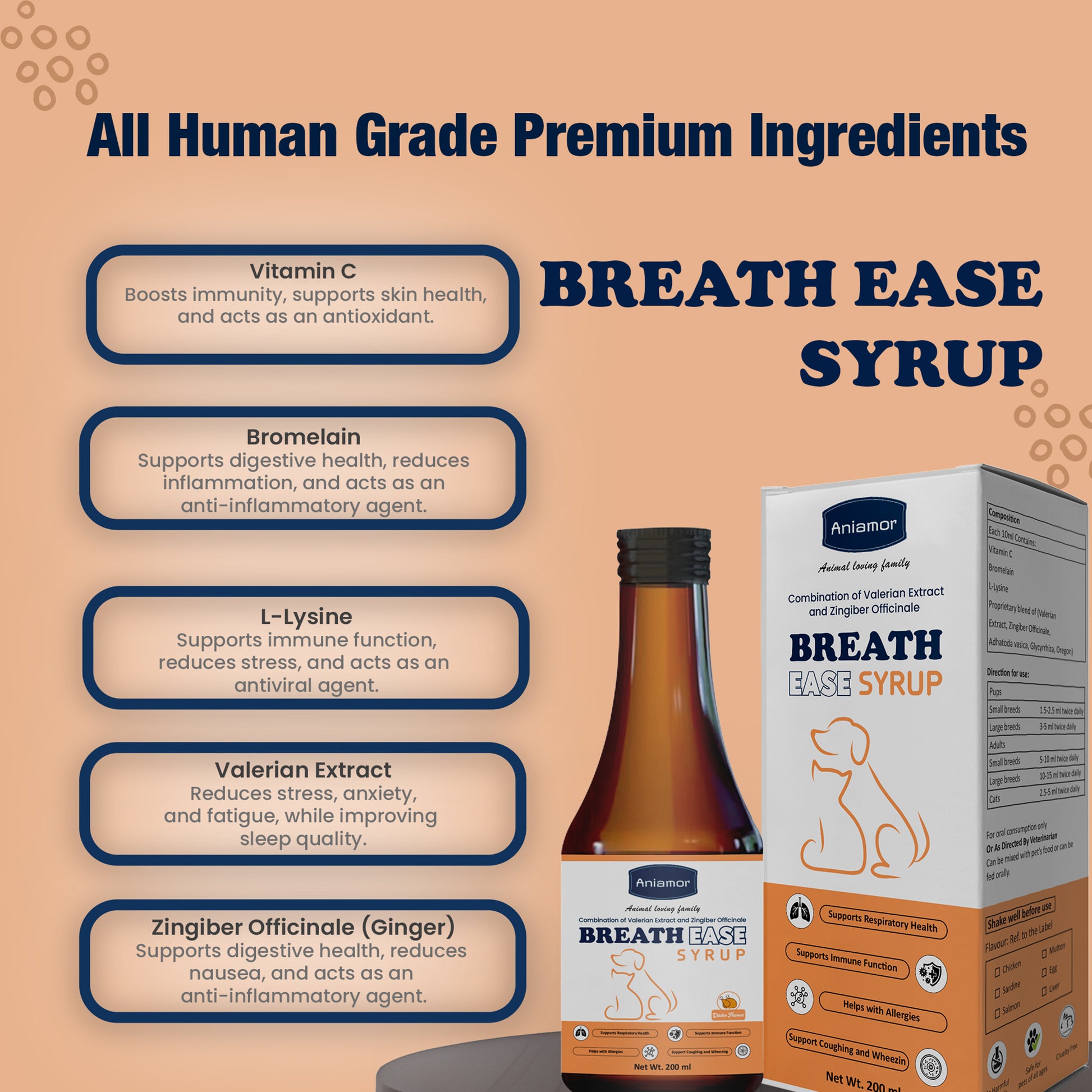 Breath ease syrup Aniamor ingredients