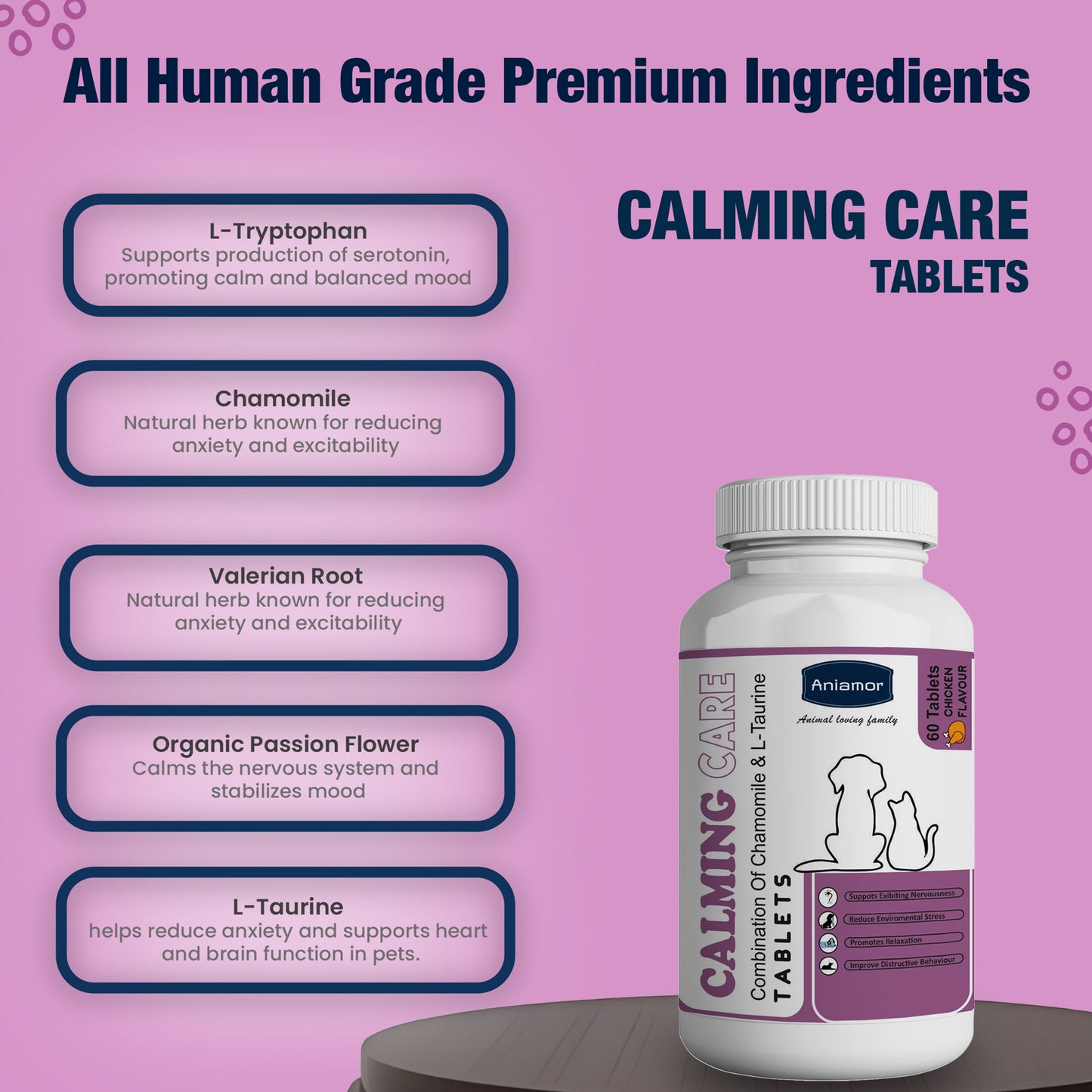 Calming care tablets Aniamor ingredients
