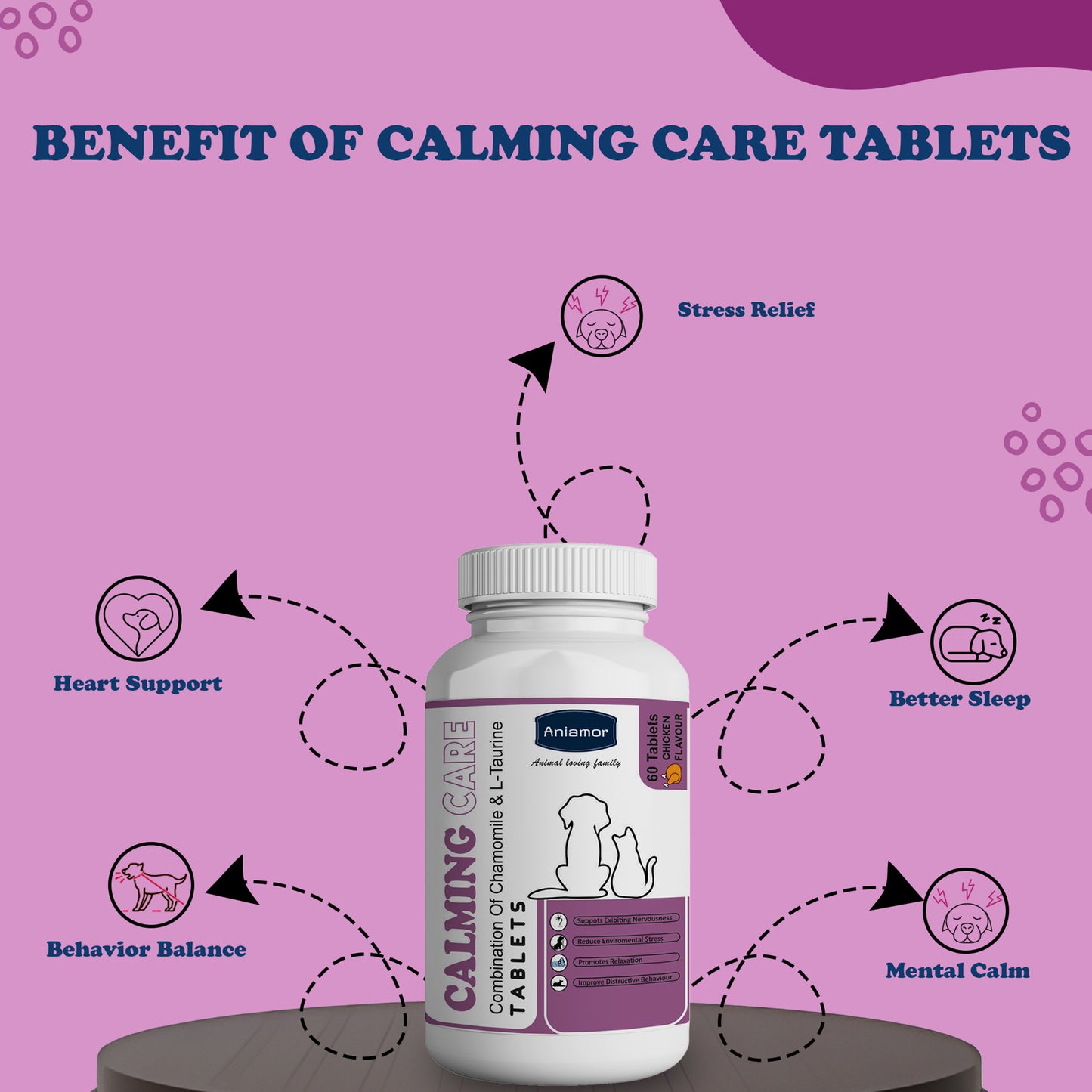 Calming care tablets Aniamor Benefits