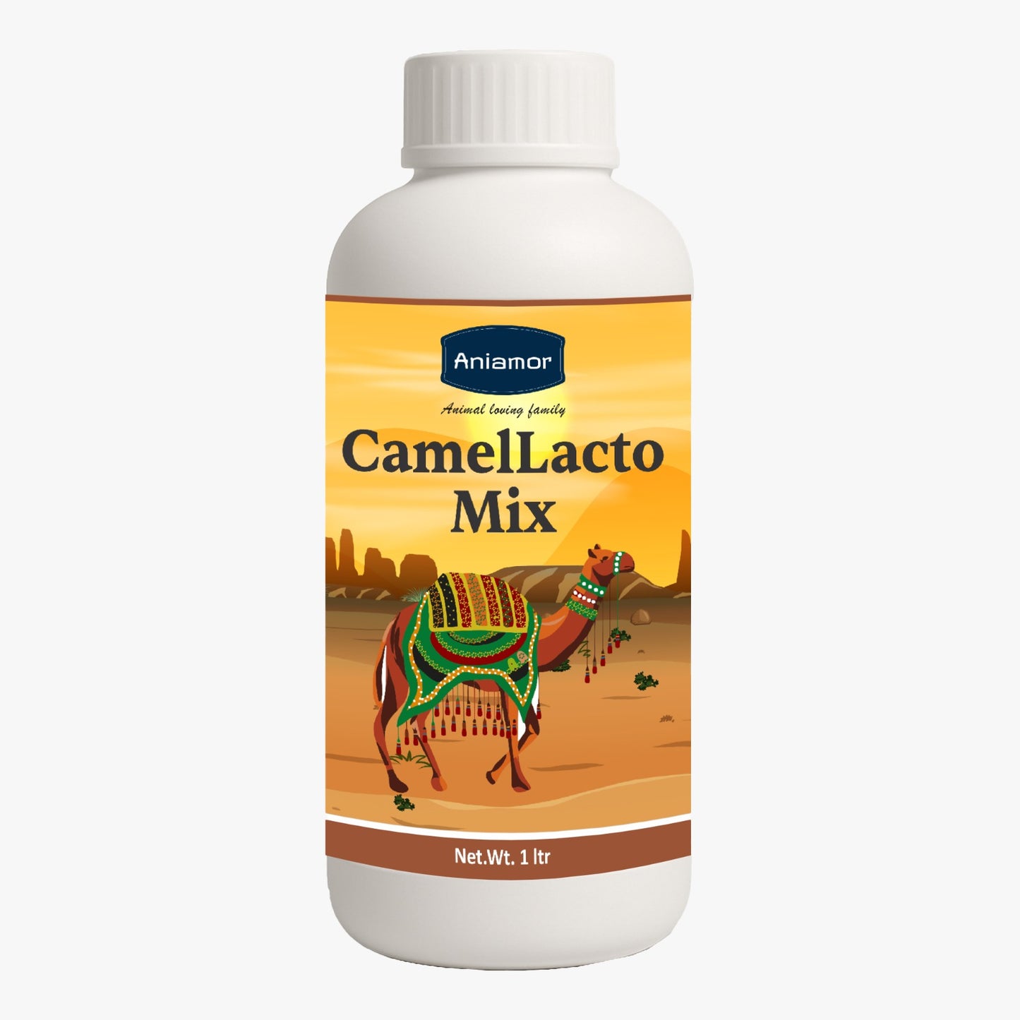 Aniamor CamelLacto Mix – Calcium, Phosphorus, Magnesium & Vitamin D3 Liquid Supplement for Camels | Bone Strength, Digestion & Growth Support | 1 Litre