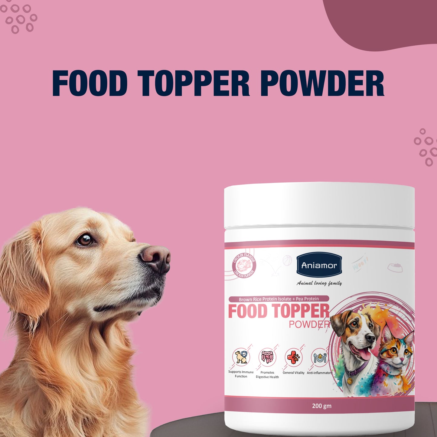 Food Topper Powder For Dogs And Cats