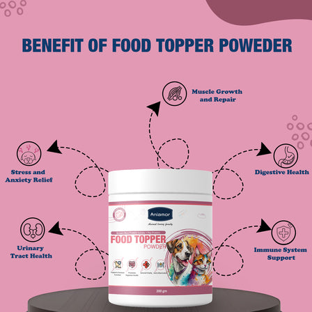 Food topper powder Aniamor Benefits for pets
