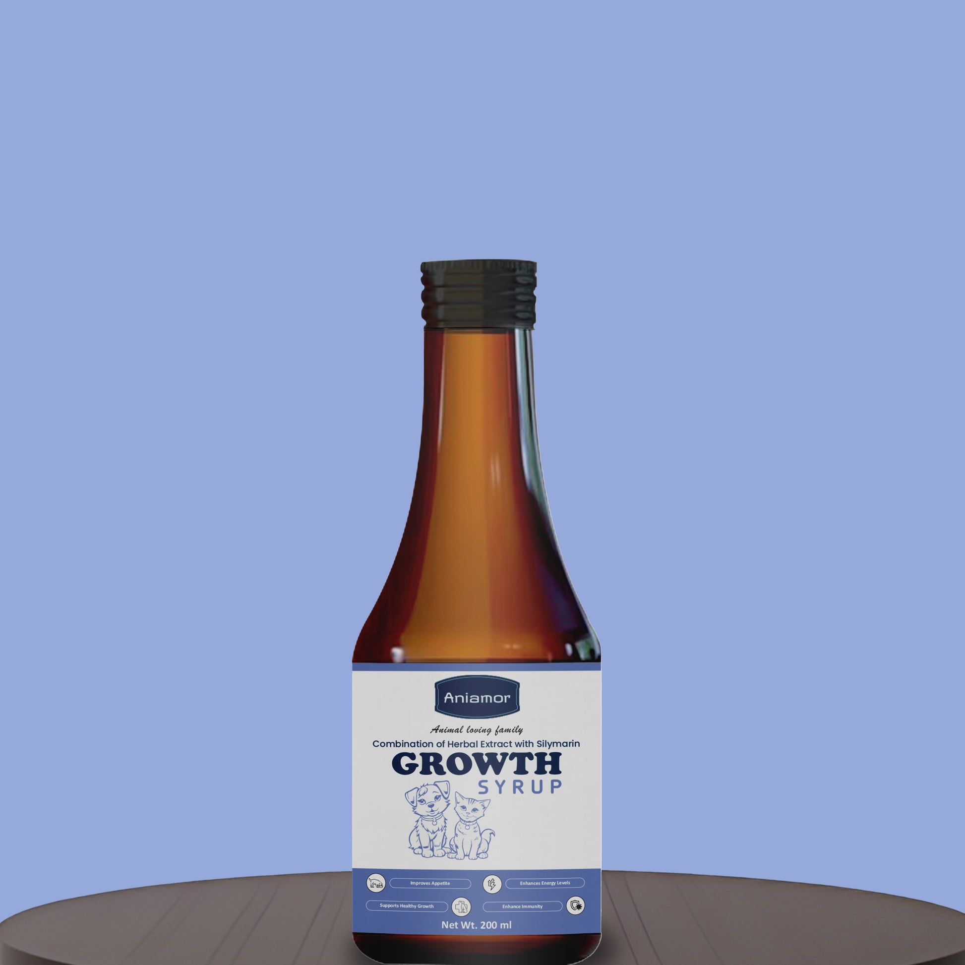 Growth promoter syrup Aniamor 200 ml bottle