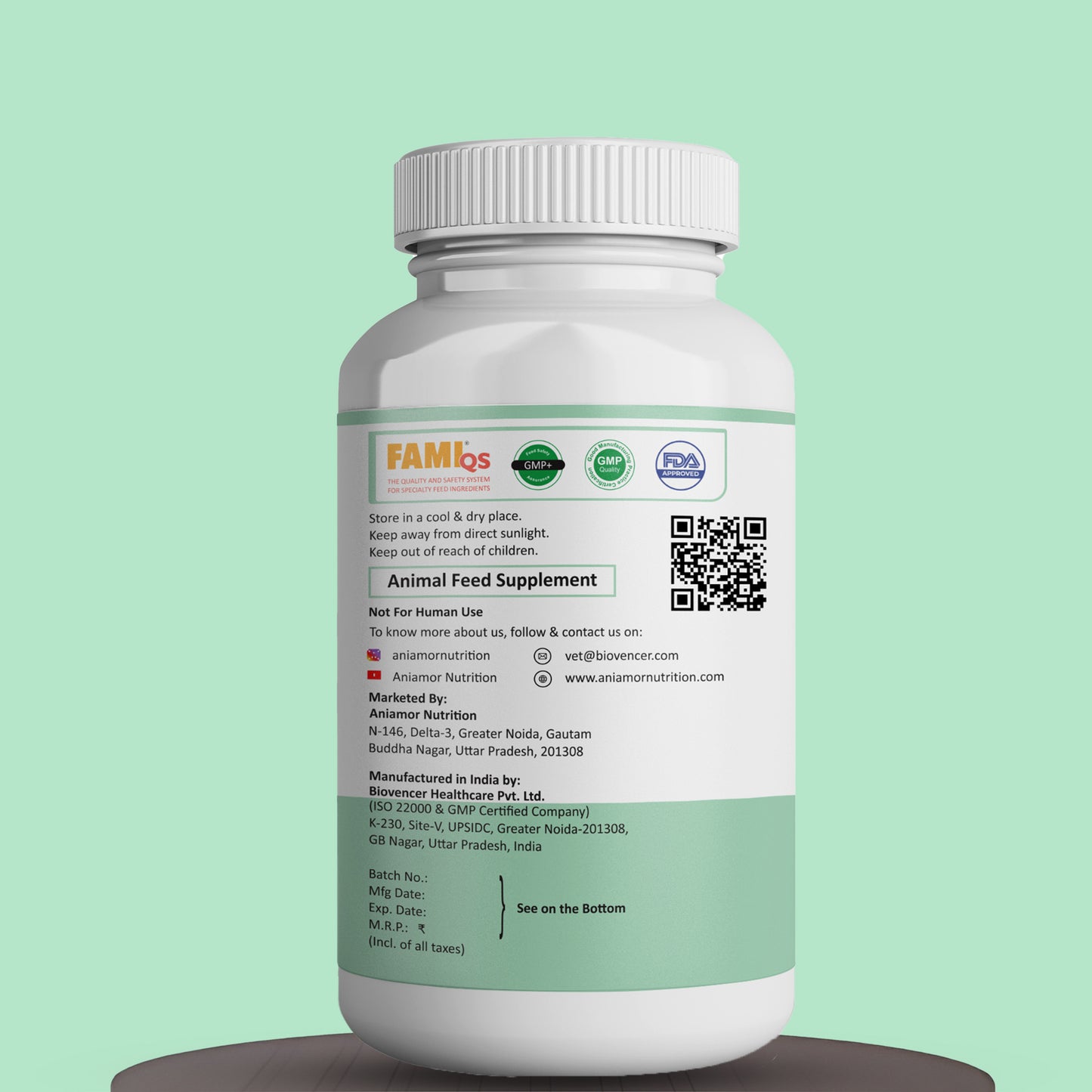 hair and nail care tablets Aniamor Certifications