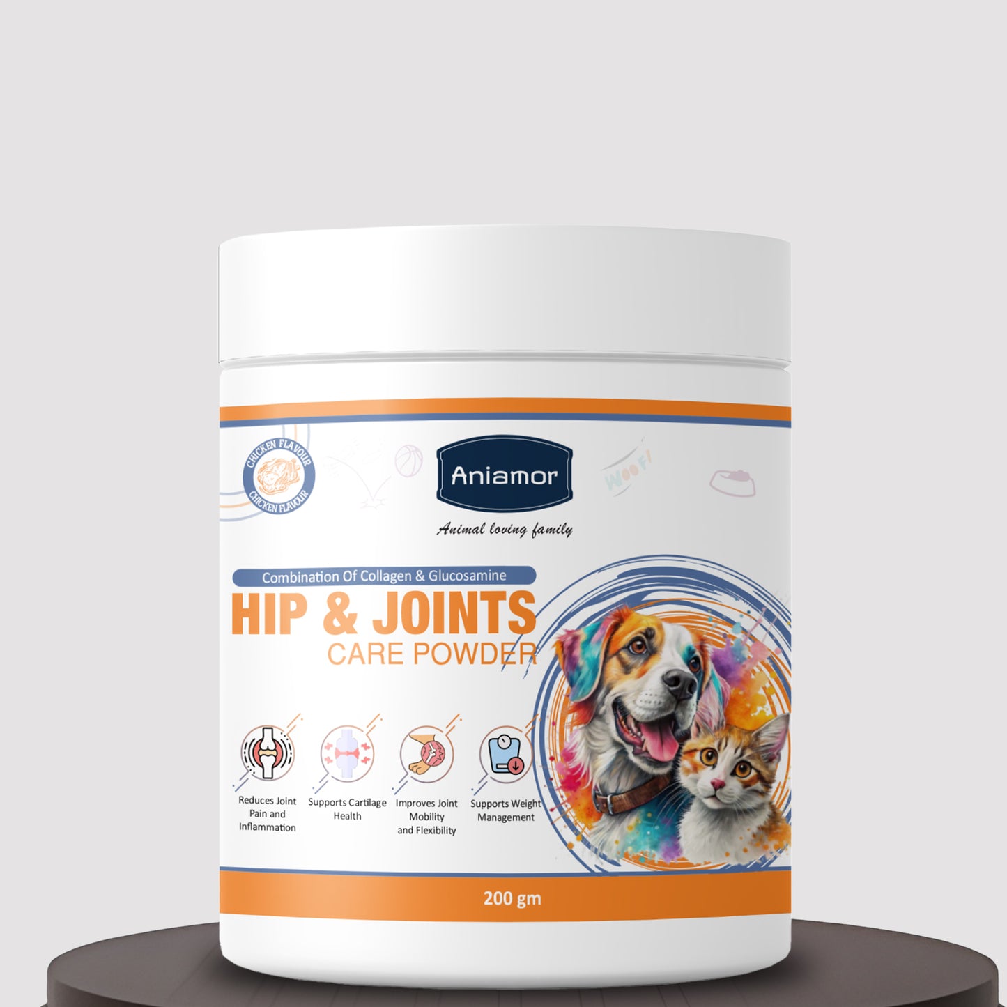 Hip and joint care powder for pets