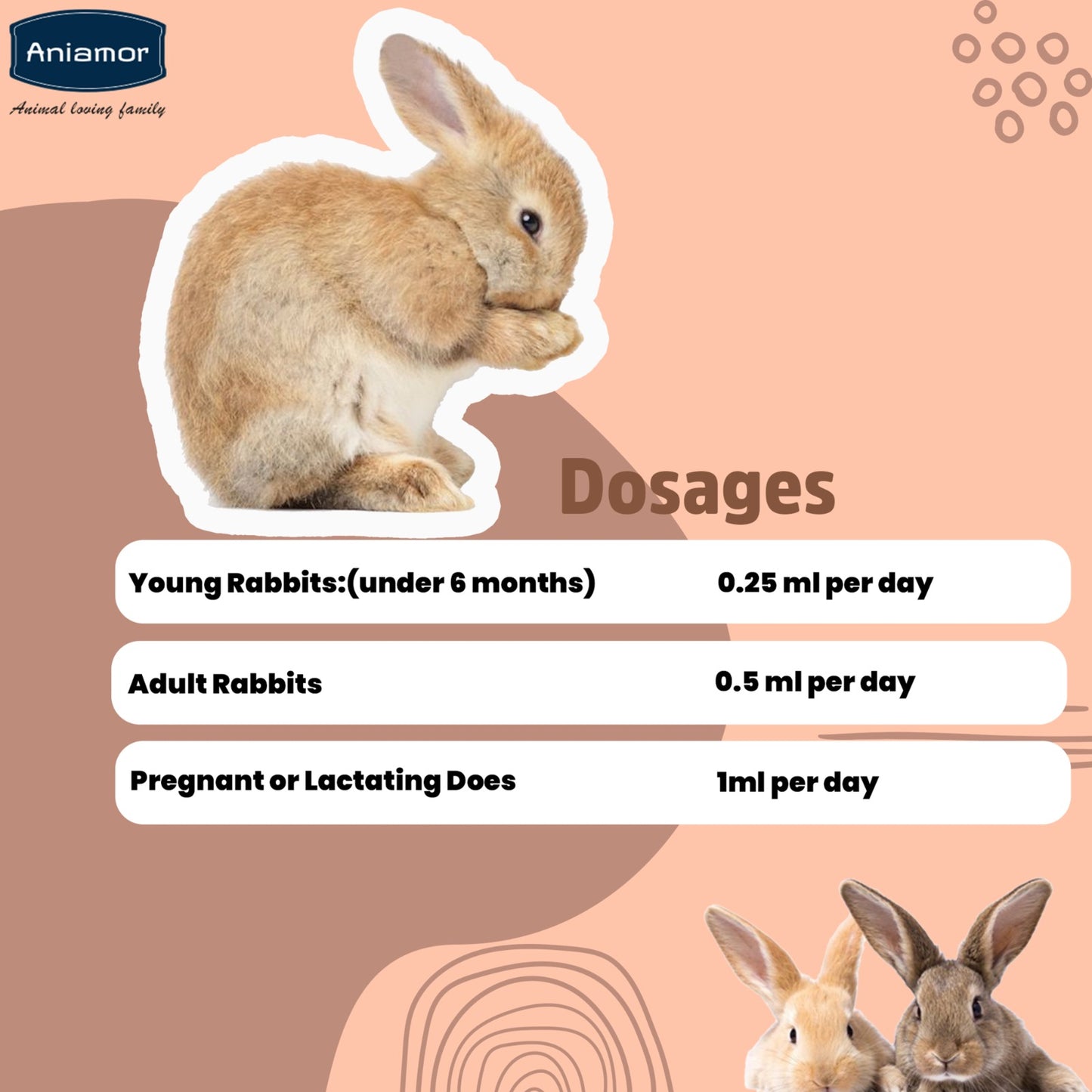 Calcium Drop for Rabbit | Calcium Gluconate,Vitamin D3 with Magnesium | 30 ml Bottle