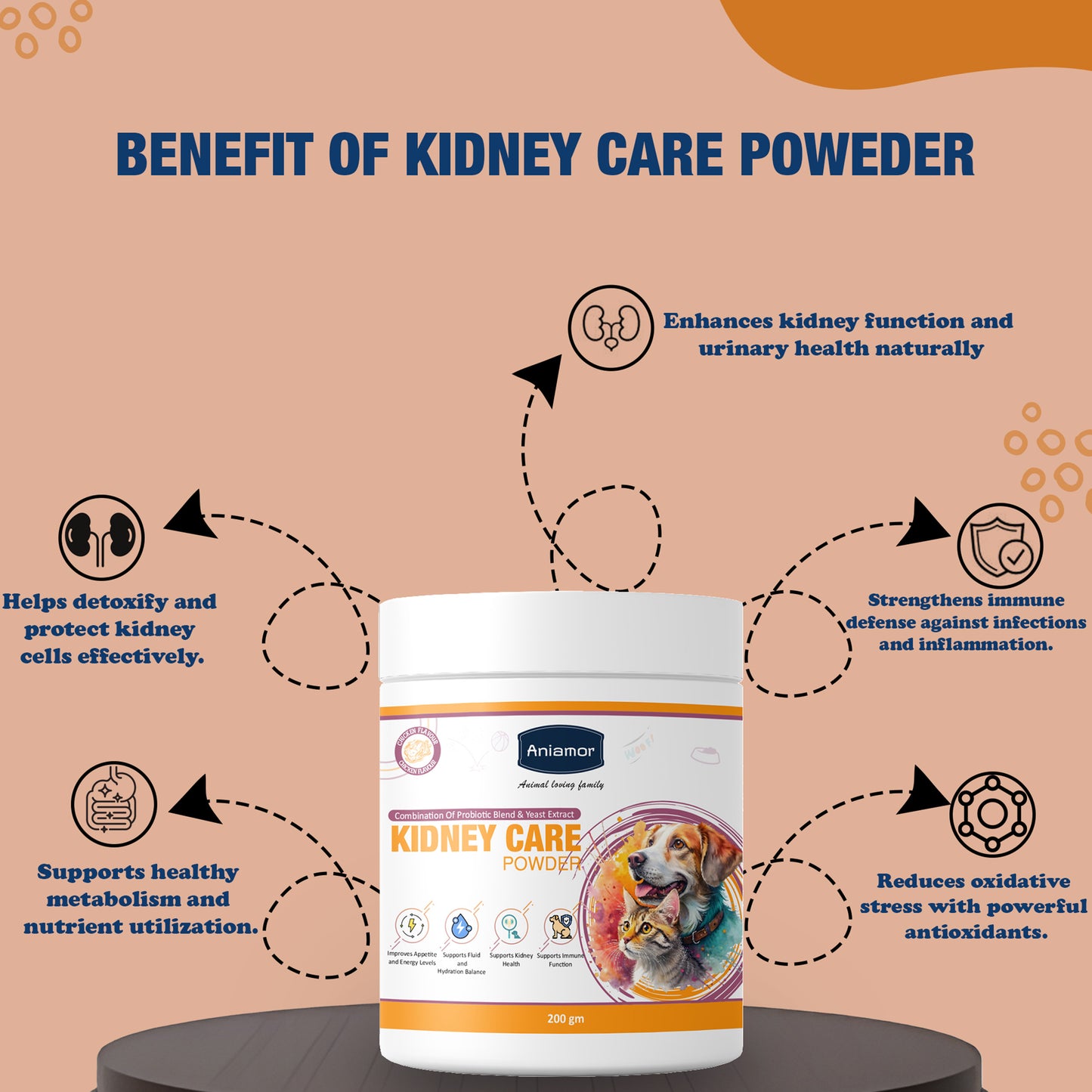 Kidney Care Powder Aniamor Benefits For Pets
