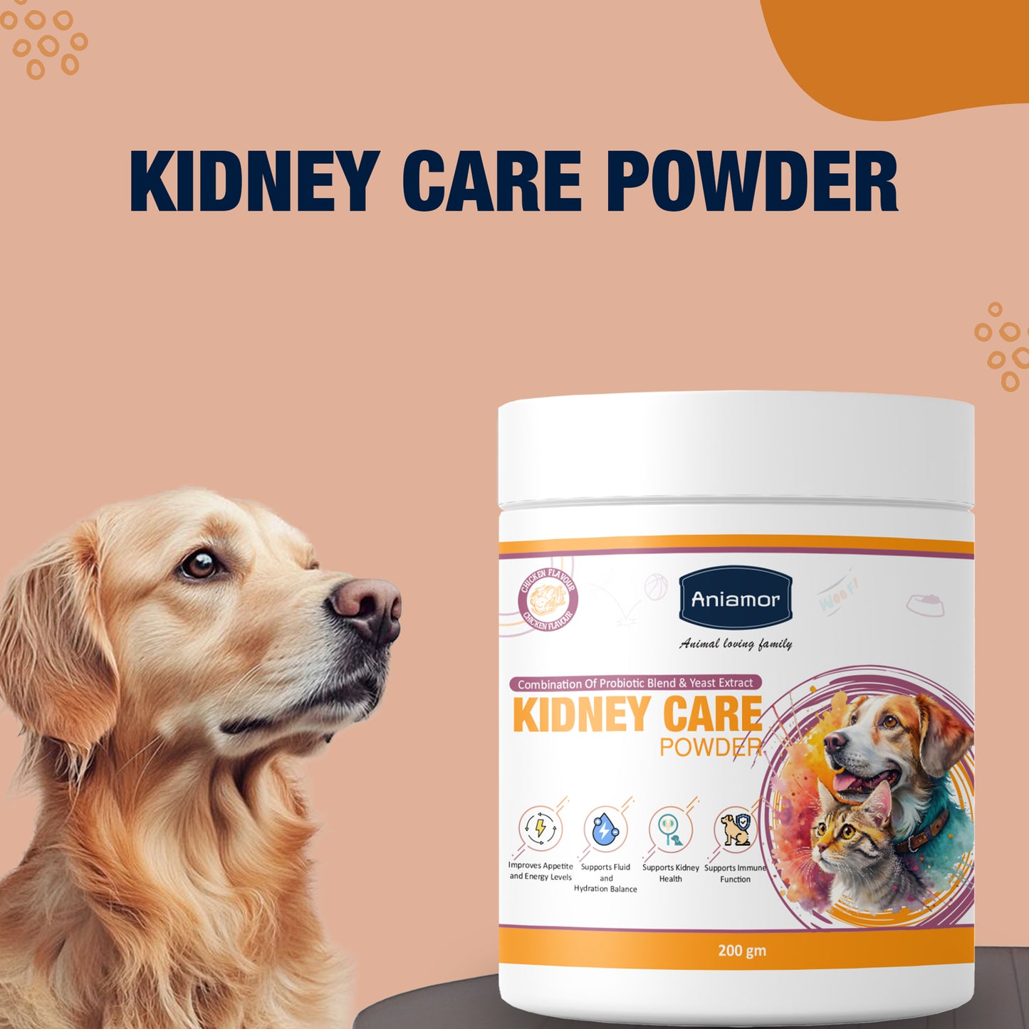 Kidney care powder Aniamor For Dogs and cats