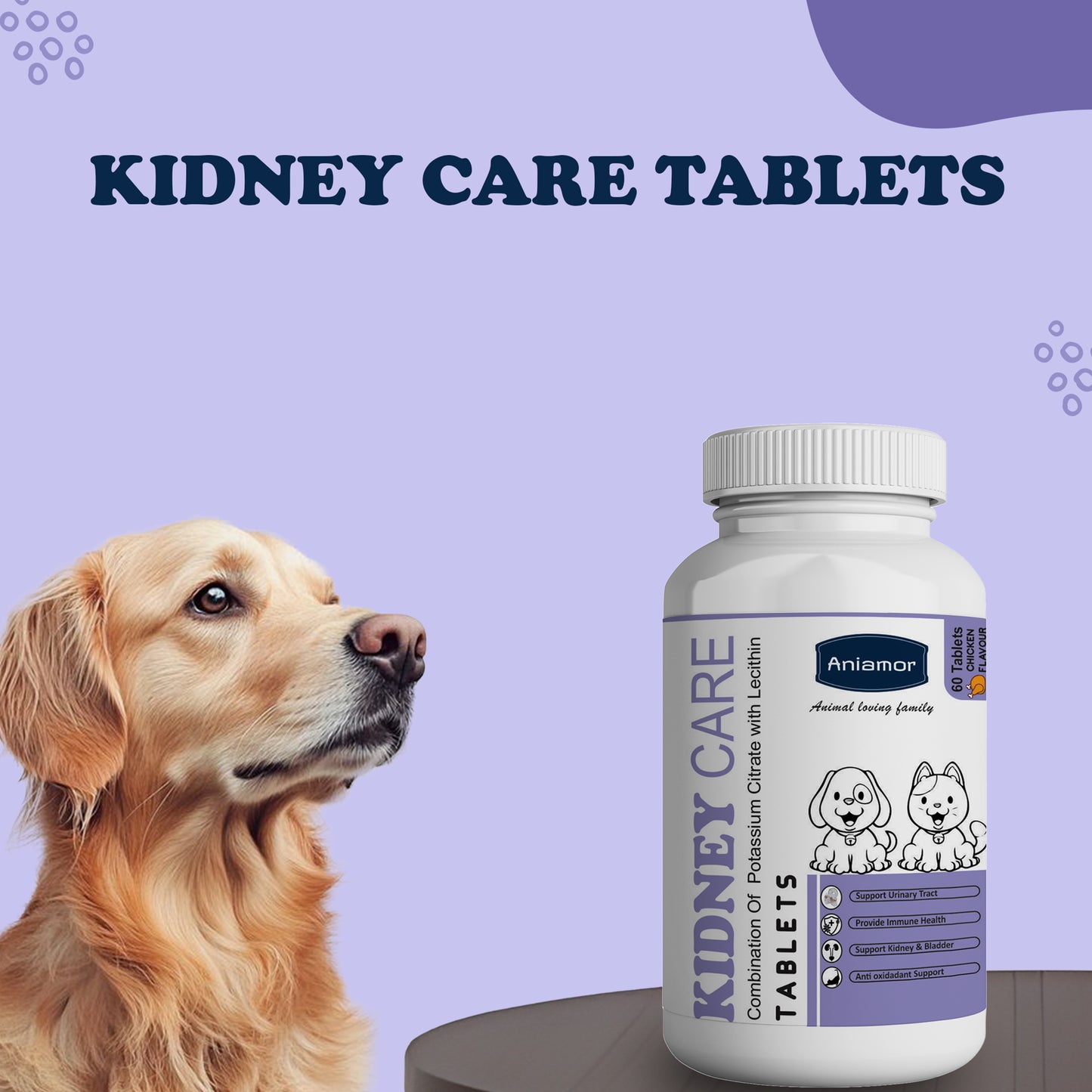 Kidney Care Tablets Aniamor for dogs and cats
