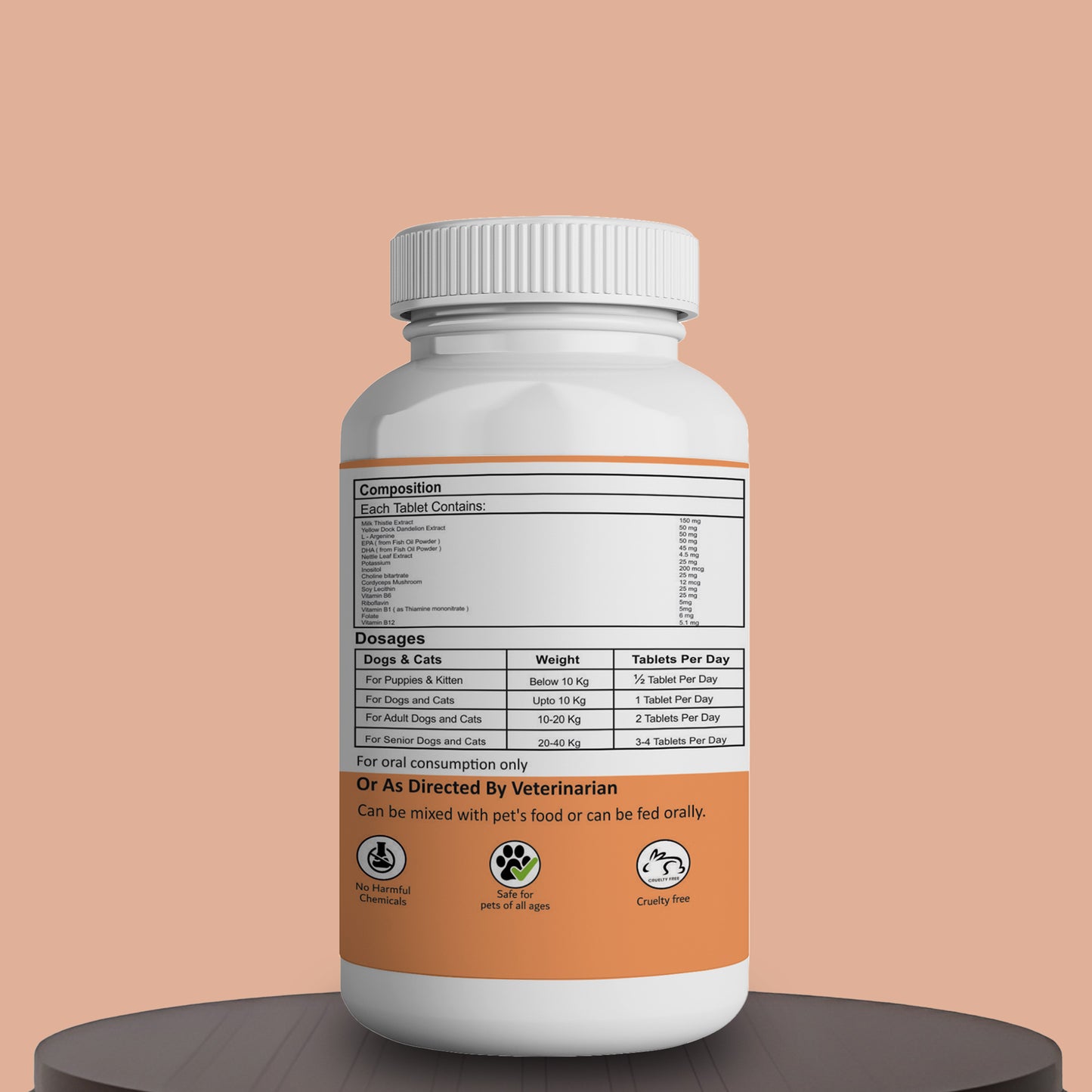 Milk thistle tablets Aniamor Compositions