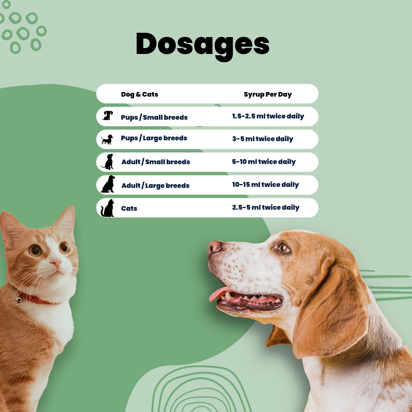 Multivitamin amino Syrup Aniamor Dosages for Pets