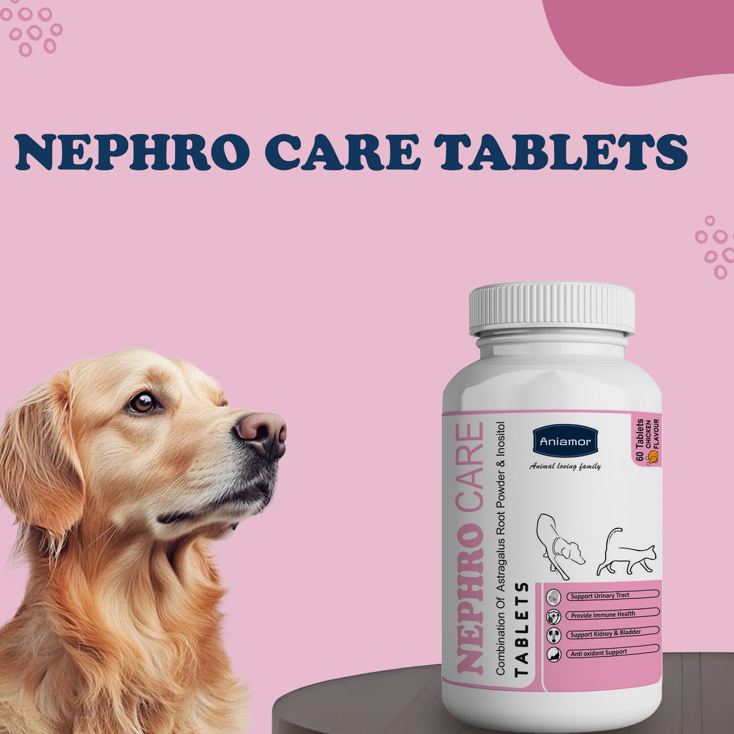 Nephro care tablets for Dogs and cats