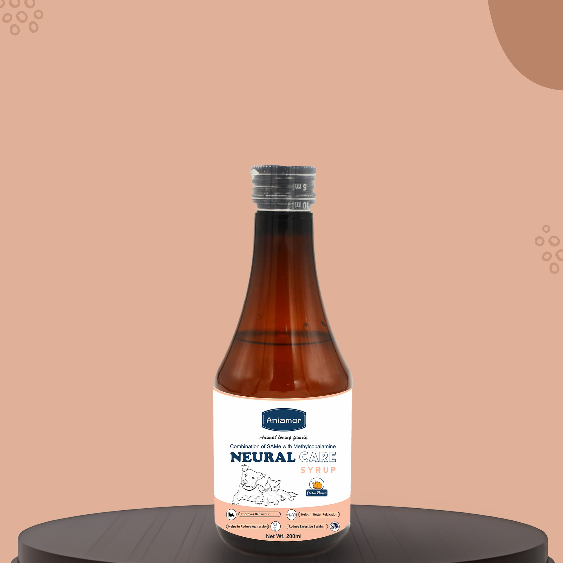 neural care syrup for pets anaimor 200ml bottle