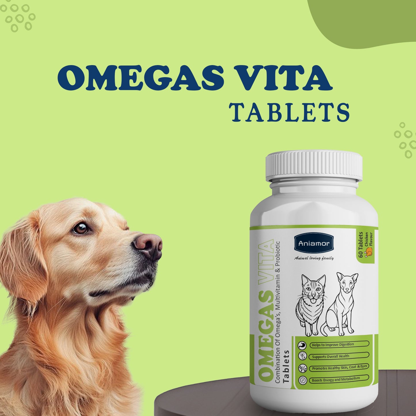 Omegas vita Tablets for dogs and cats