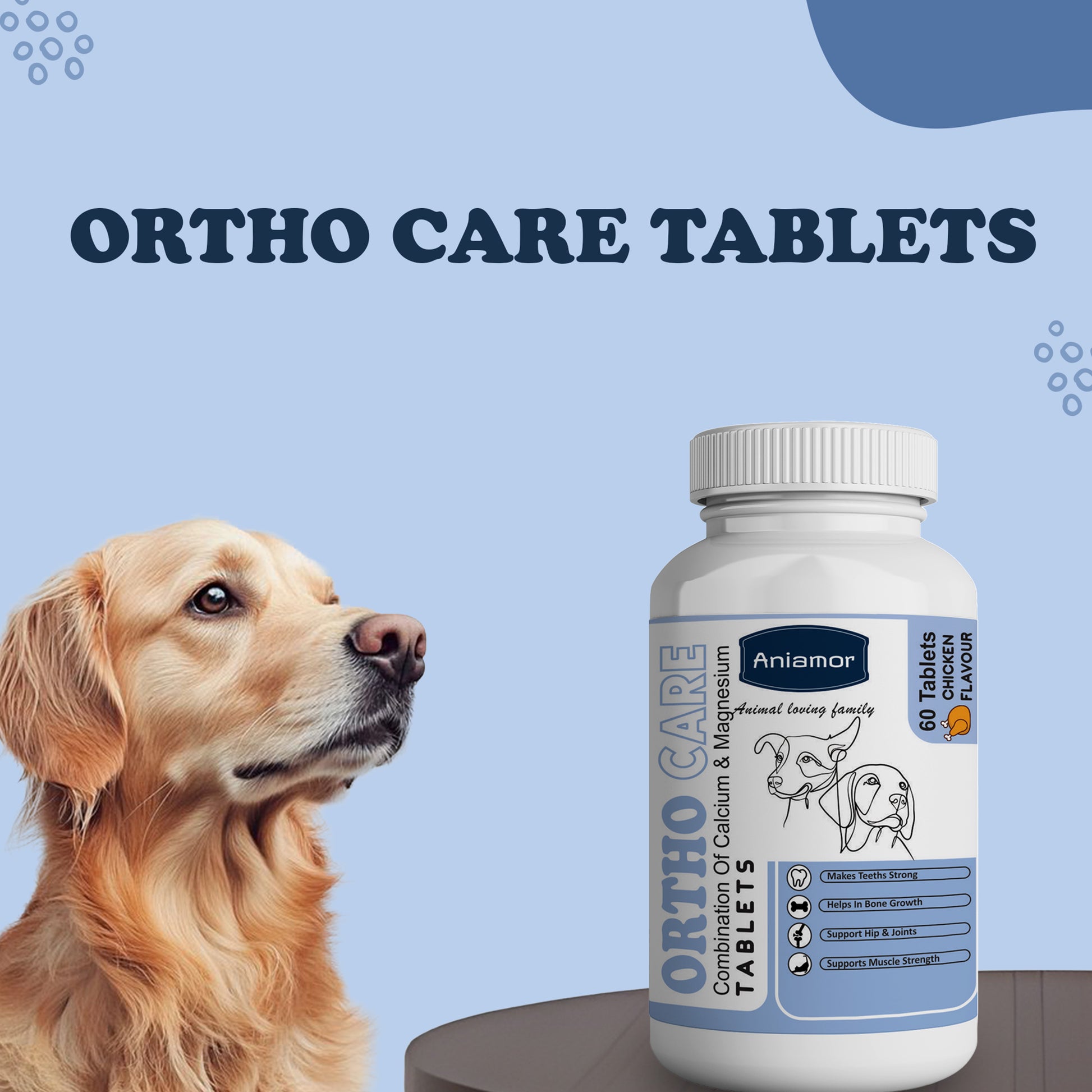 Orthocare tablets Aniamor for pets