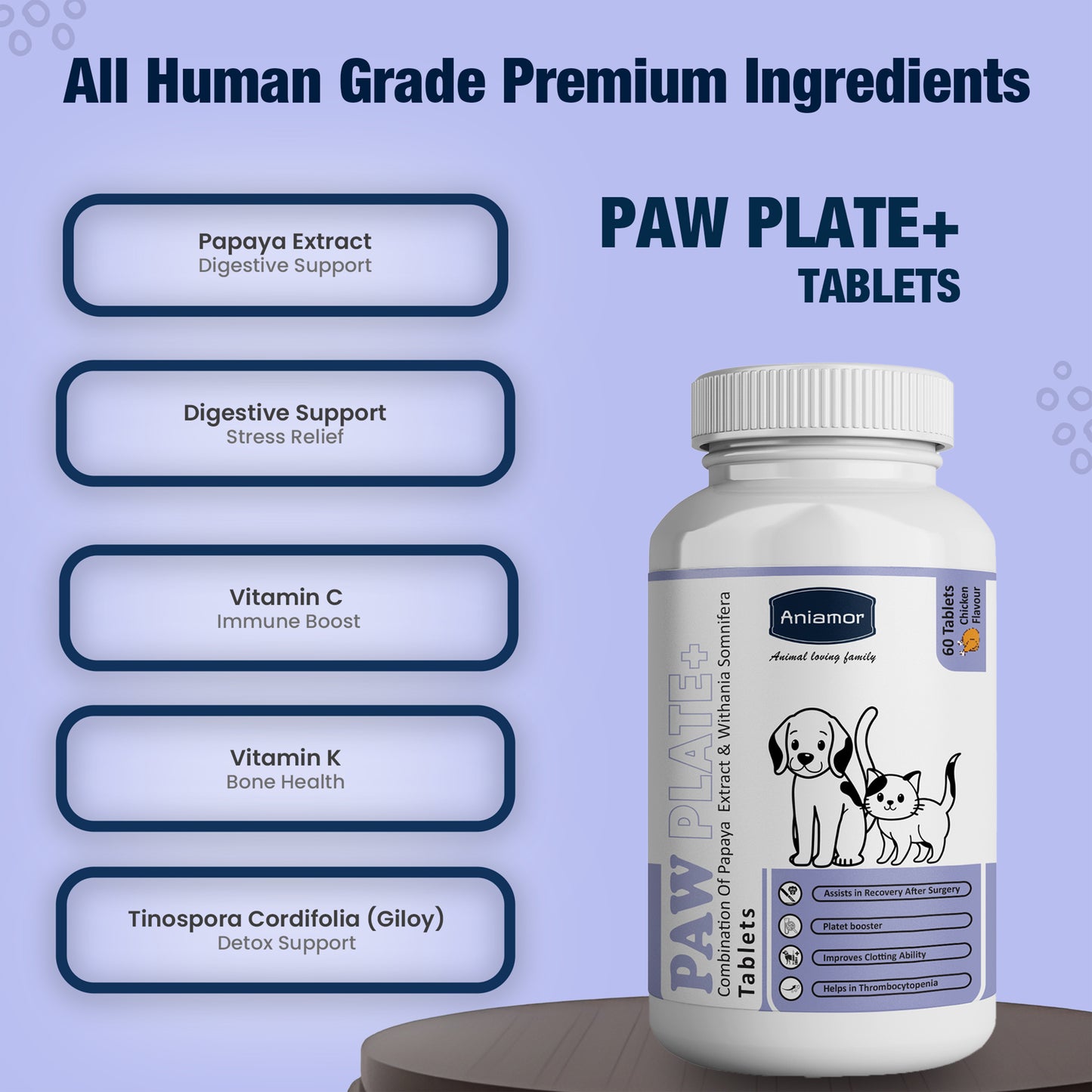 Paw plate+ Tablets ingredients benefits