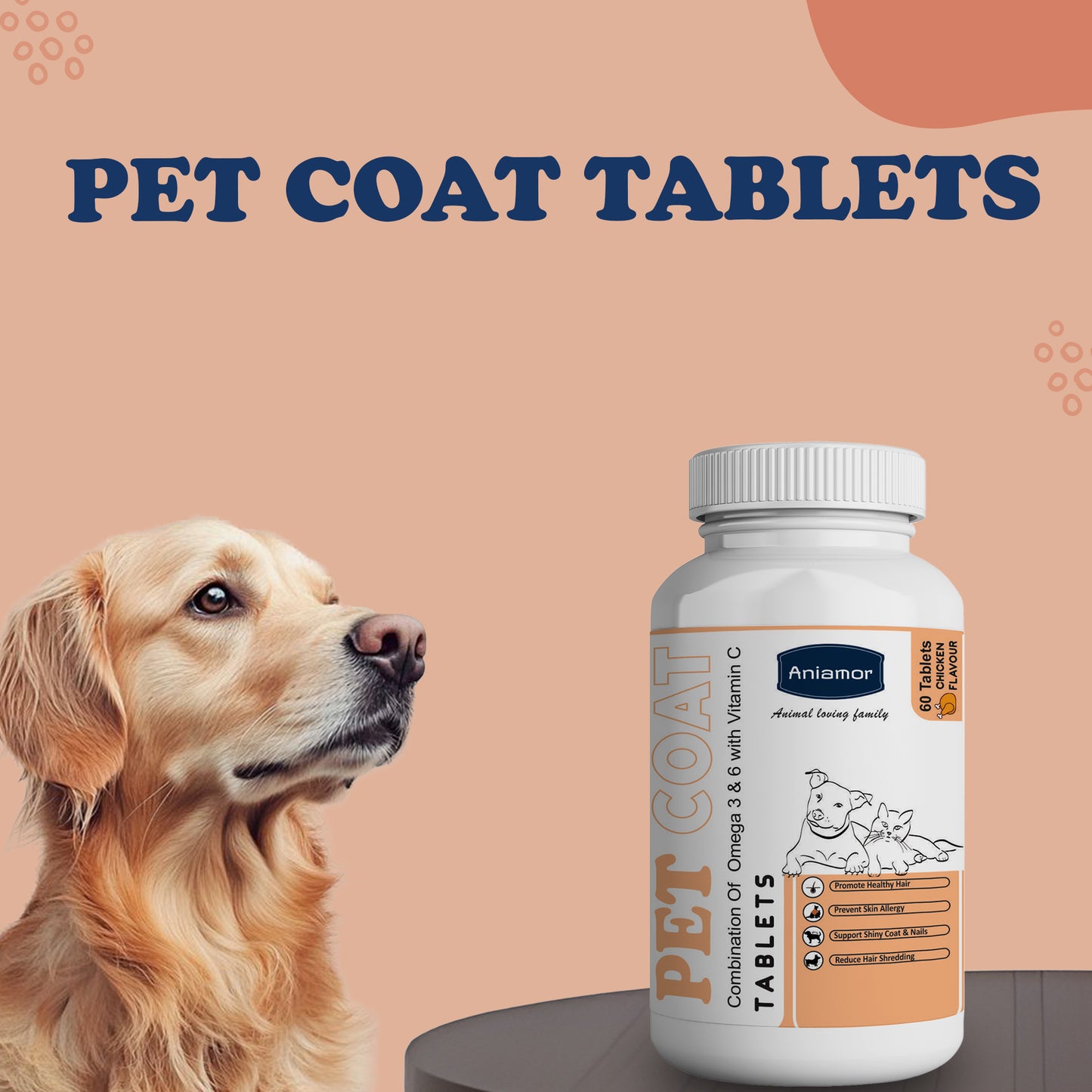 petcoat tablets aniamor for dogs and cats