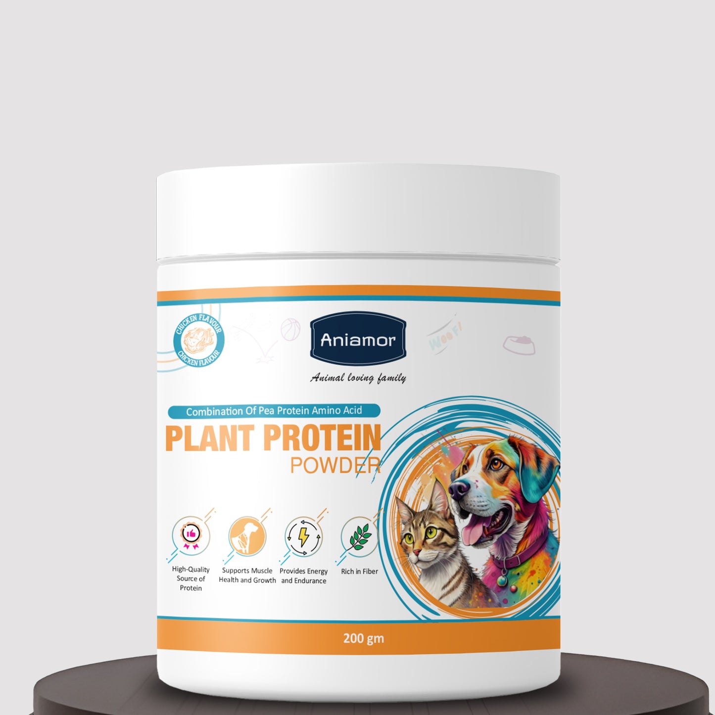 Plant Protein powder Aniamor for pets