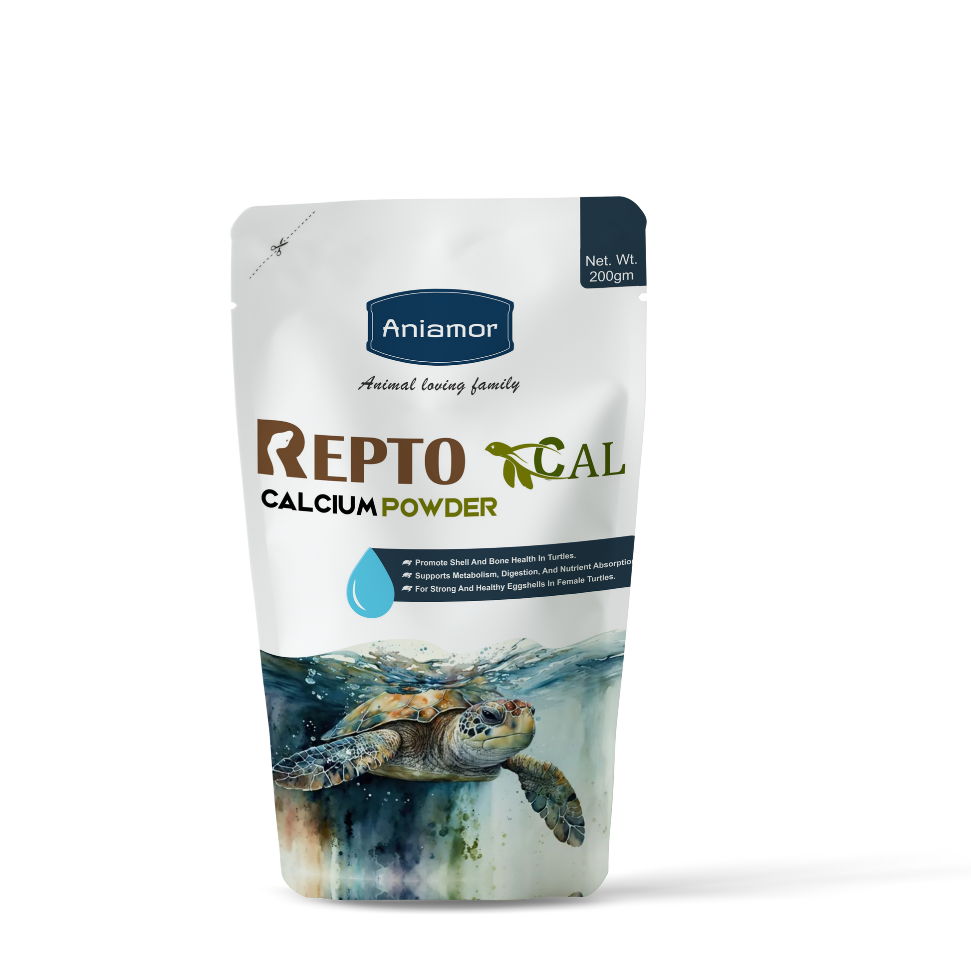 Reptocal powder is a calcium powder from Aniamor for reptiles in 200gm