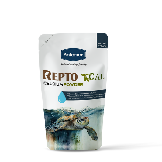Reptocal powder is a calcium powder from Aniamor for reptiles in 200gm