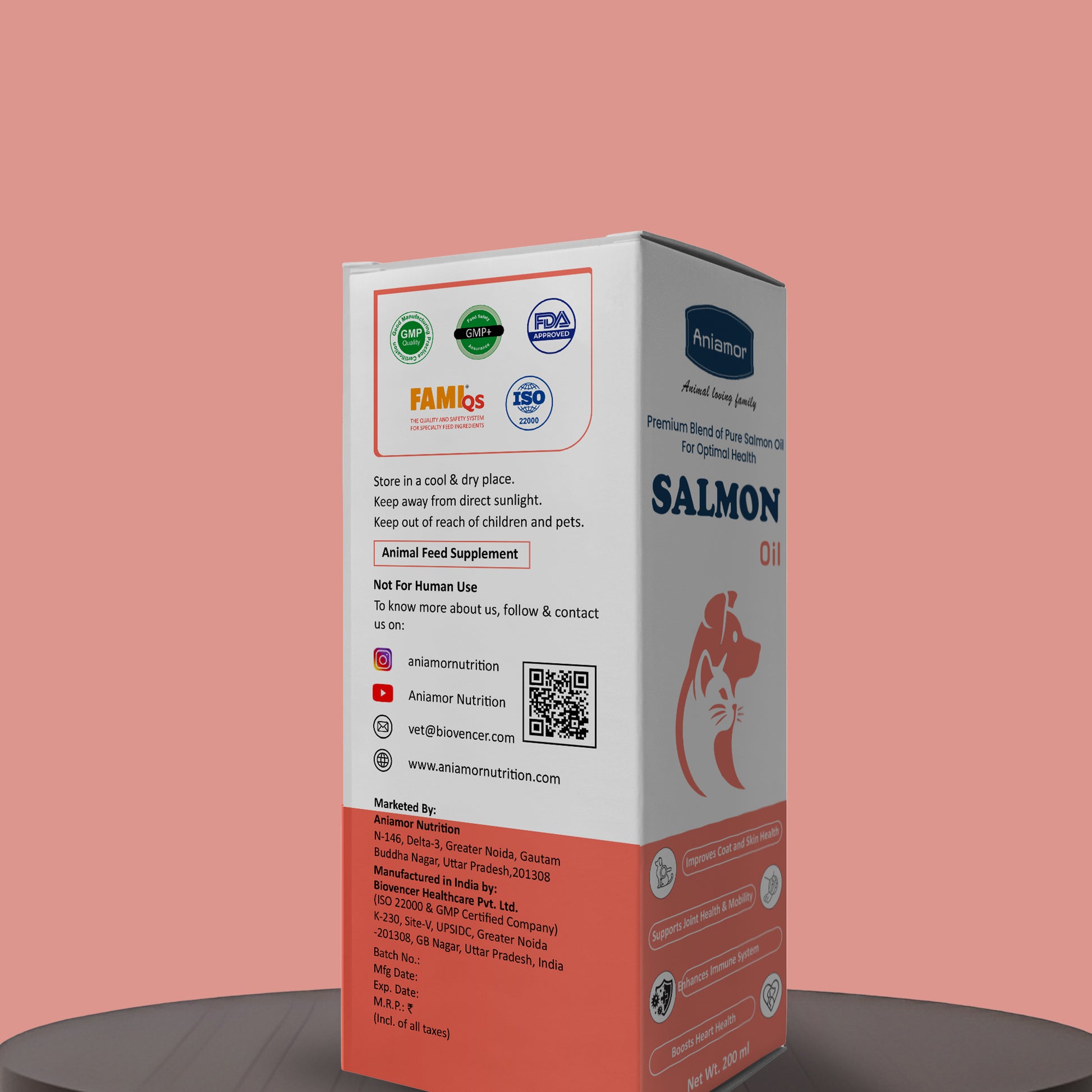 Salmon oil Aniamor certification