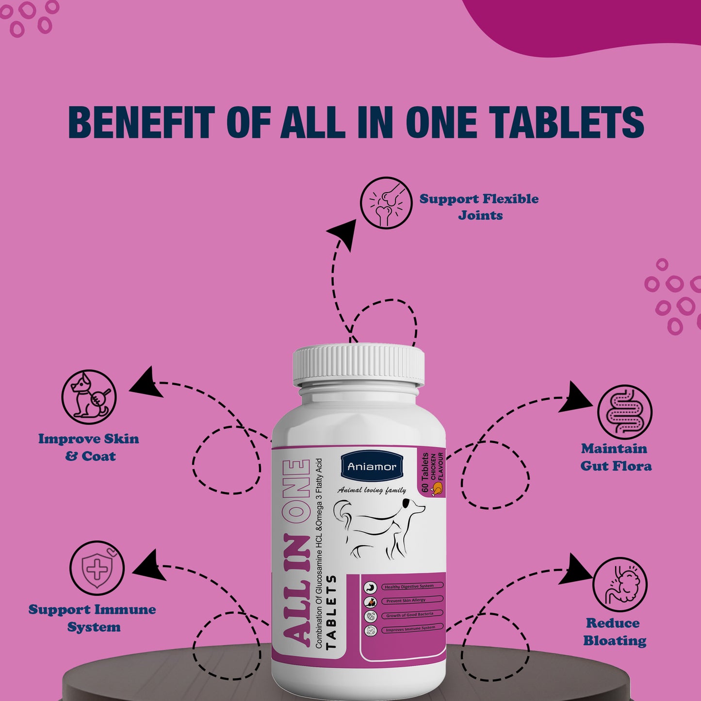 All in one talets Aniamor Benefits for pets