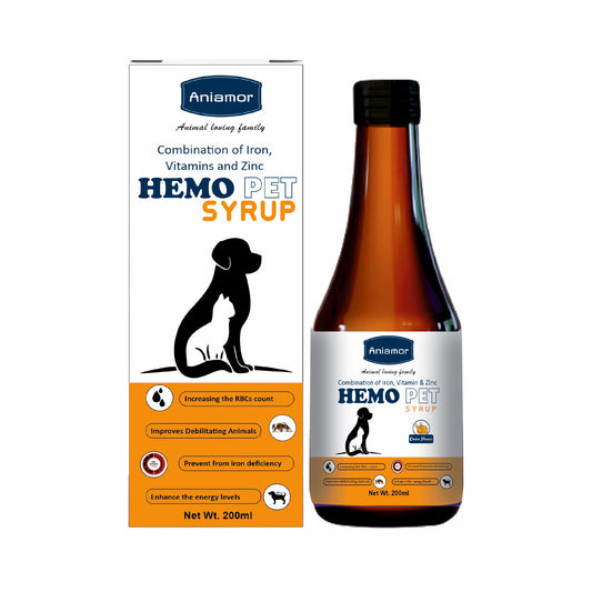 Hemopet syrup-Aniamor| Pet supplement| 200ml 