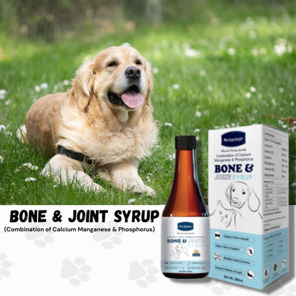 Bone And joint Syrup for Pets-Aniamor| Calcium, Magnesium& phosphorus Syrup| 200ml