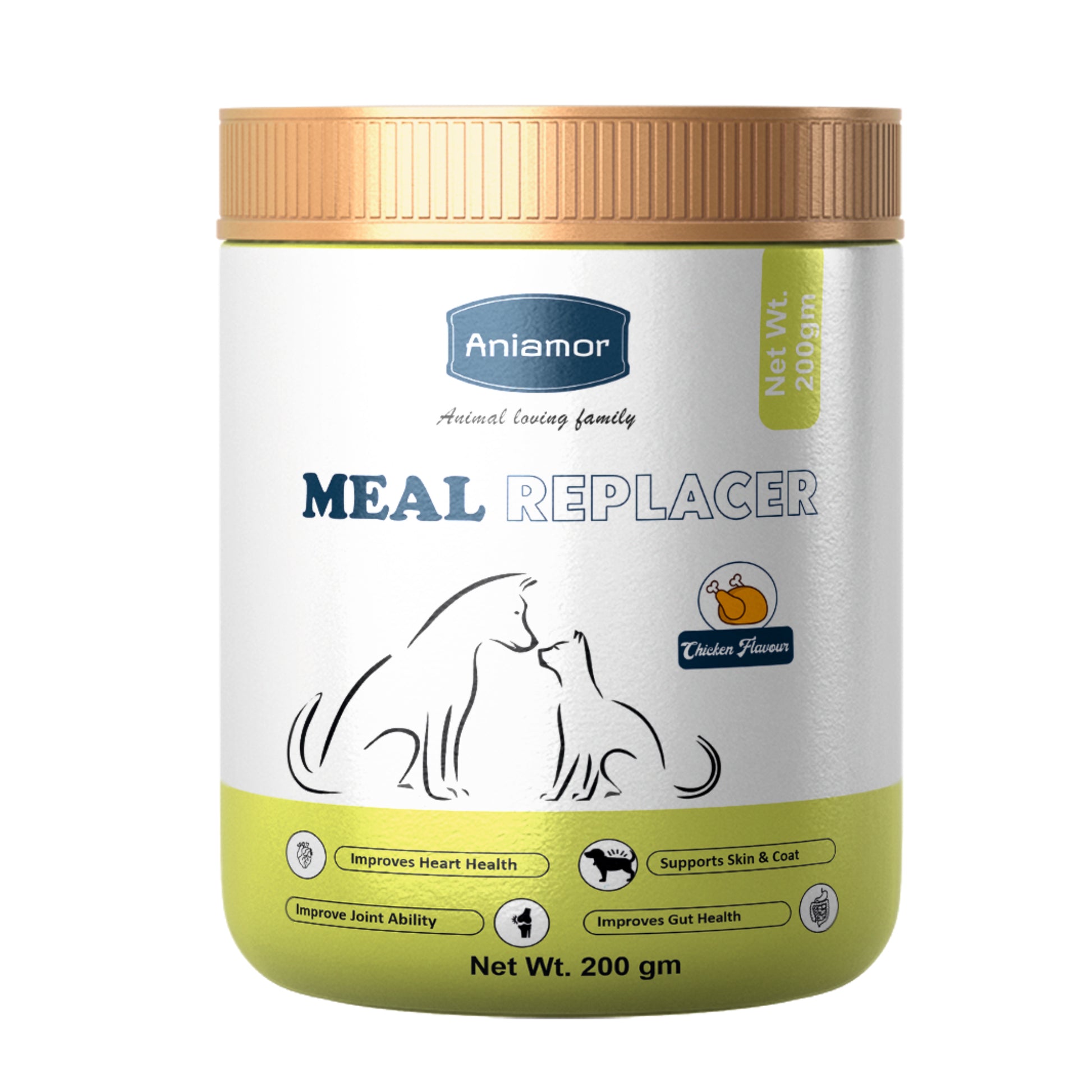 Meal replacer powder-Aniamor| Pet supplement|200gm 