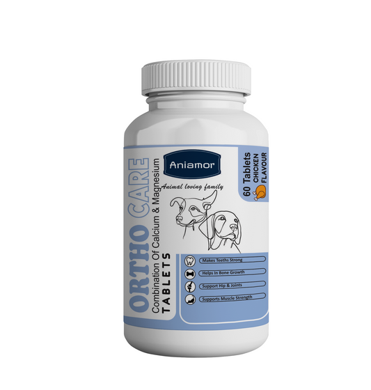 Ortho care tablets for pets-Aniamor| Calcium and Magnesium Tablets| 60 Tablets