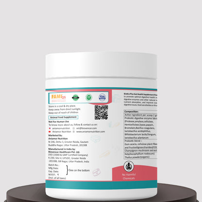 Biotics plus powder certifications and ingredients