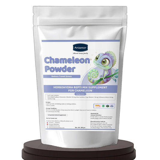 Aniamor Herbohydra Repti Mix – Daily Nutritional Powder with Electrolytes, Vitamins & Taurine for Reptiles