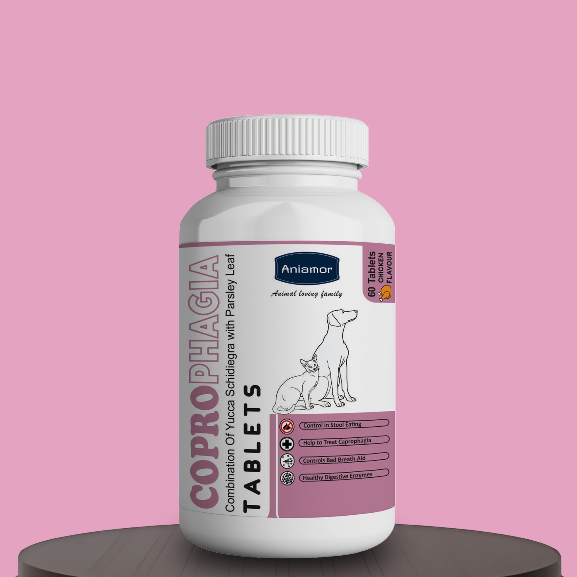 Coprophagia tablets Aniamor for dogs and cats