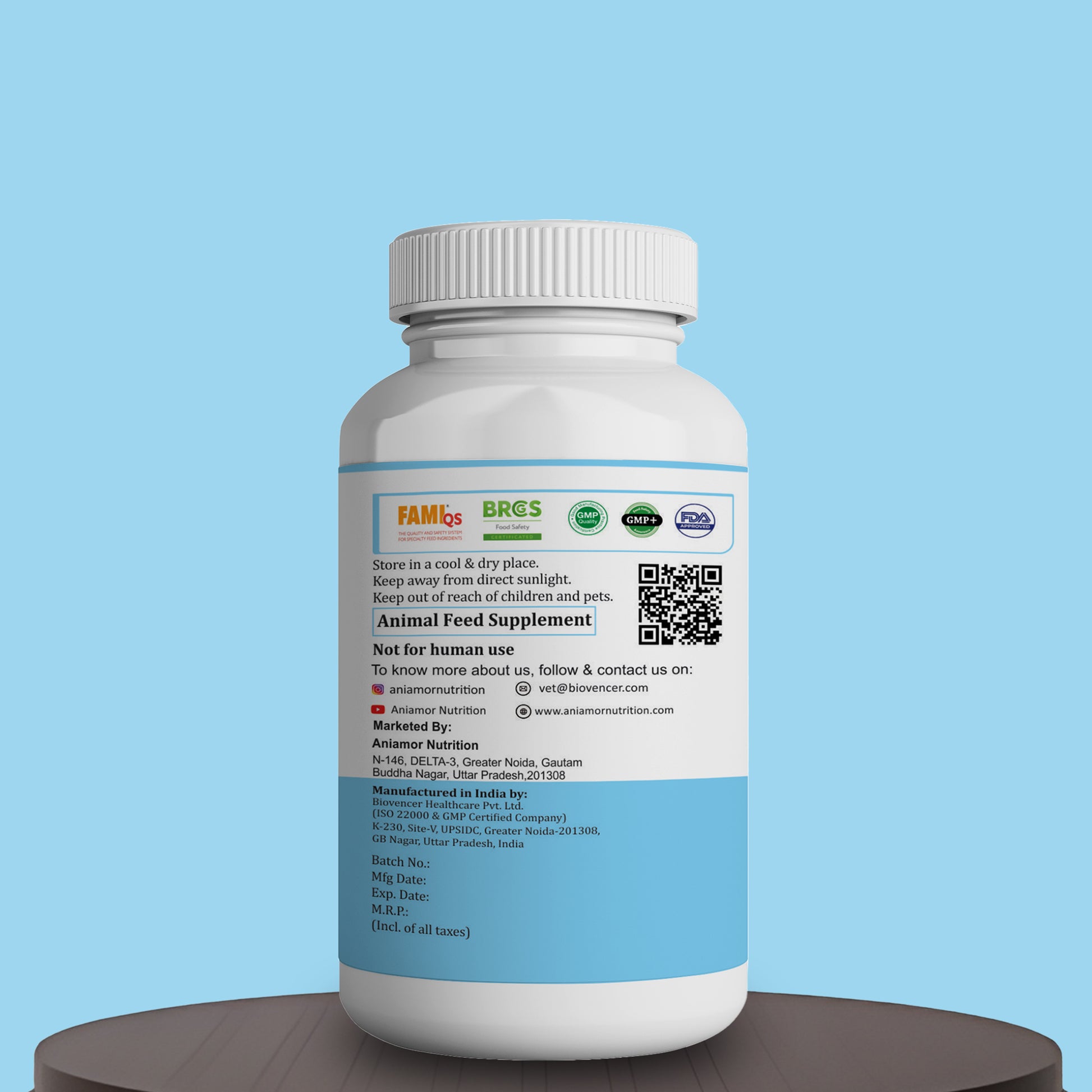 Cran care tablets Aniamor Certifications