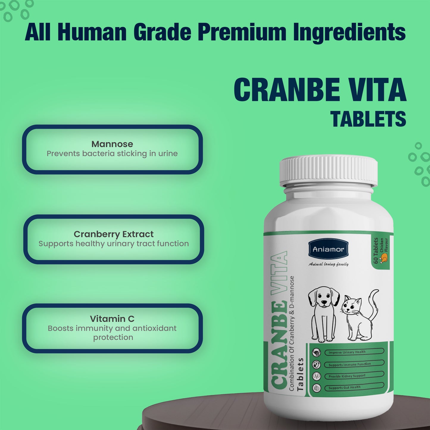 Cranbe Vita Tablets ingredients for pets