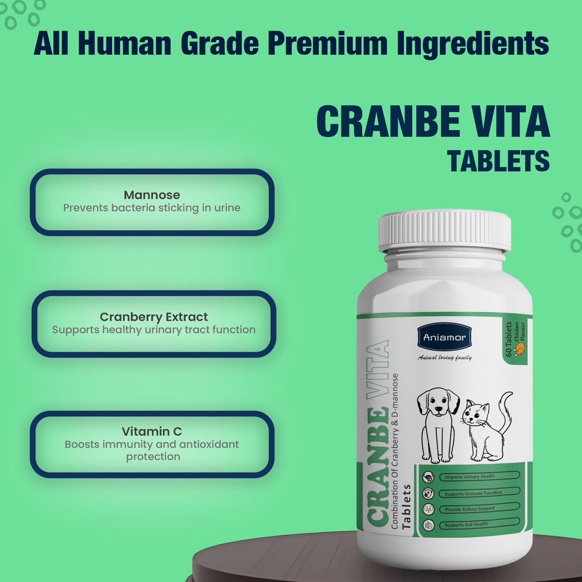 Cranbe Vita Tablets ingredients for pets