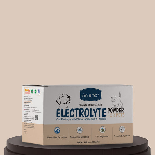 Electrolyte powder Aniamor for pets