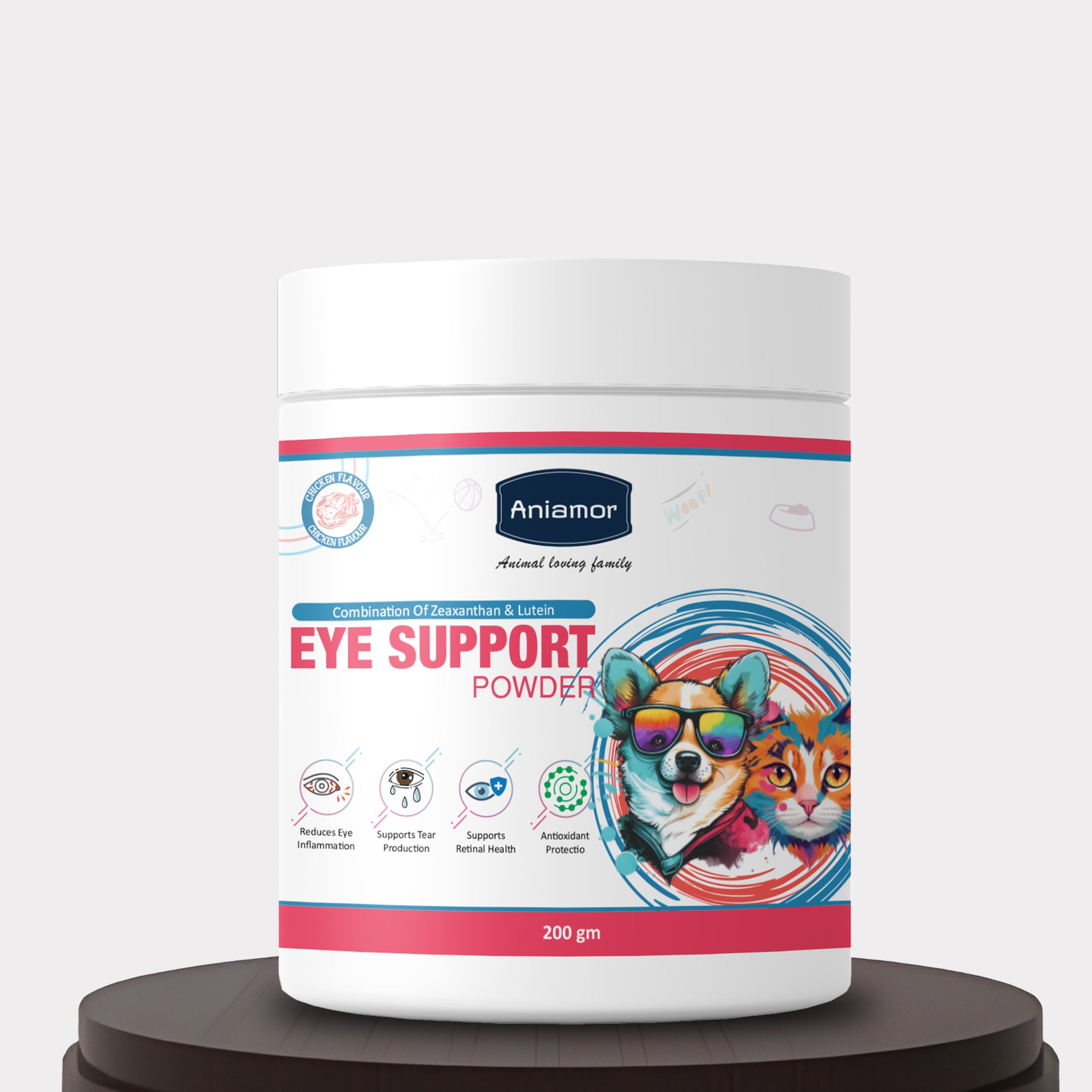 Eye support powder Aniamor for dogs and cats