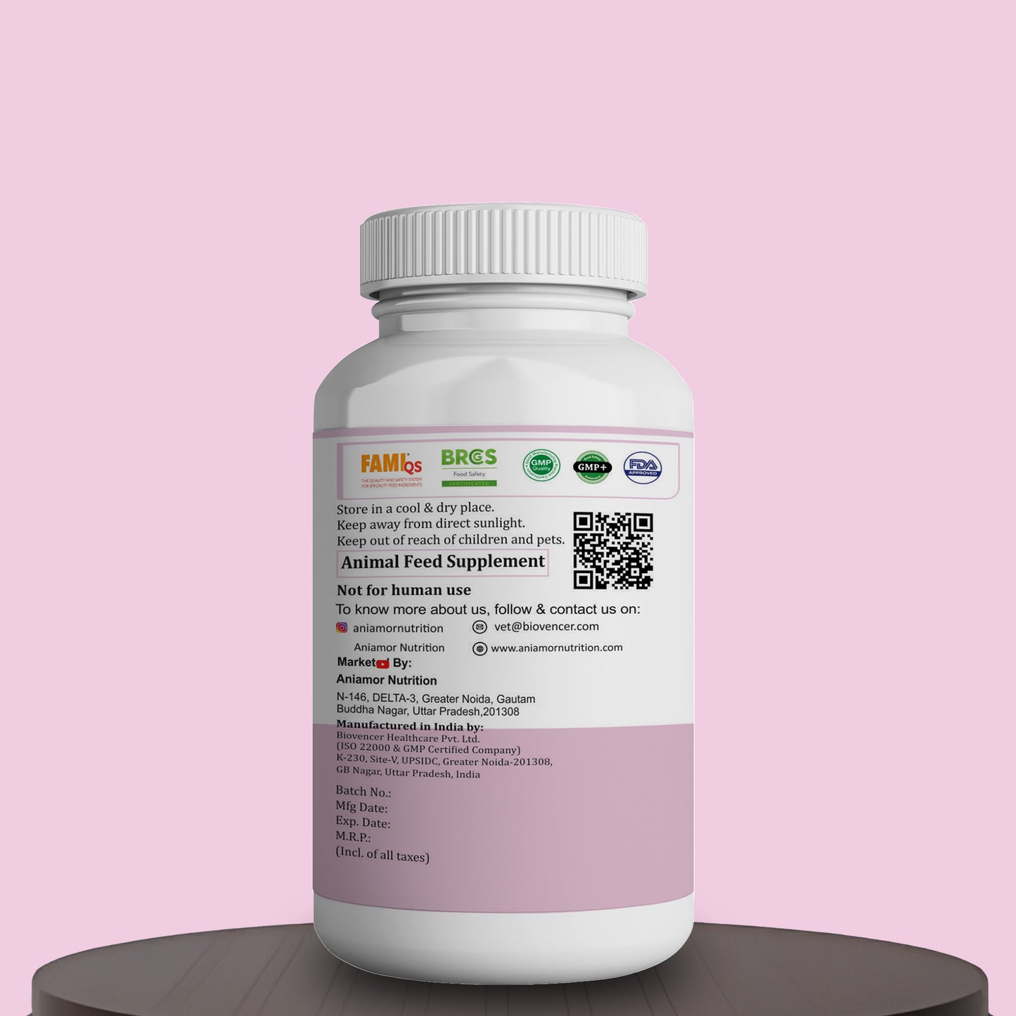 furrcare tablets Aniamor certifications for pets 