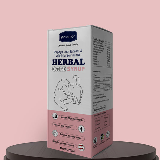 Herbal Care Syrup Aniamor for pets