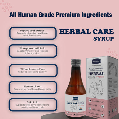 Herbal care syrup Aniamor ingredients