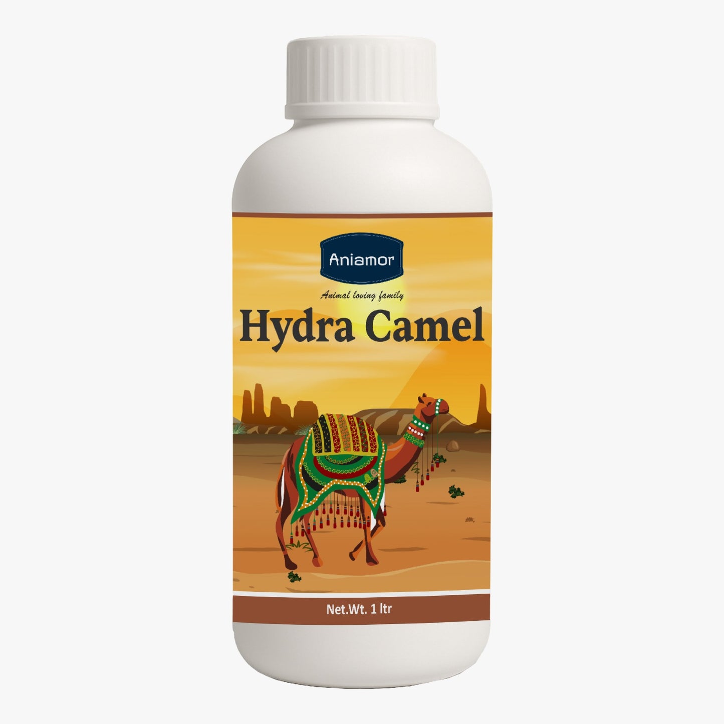 Hydra Camel Electrolyte Liquid Supplement for Camels | Hydration, Energy & Recovery Support | With Sodium, Potassium, Glucose &amp; Vitamin C | 1 Litre