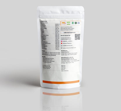 Milk Booster Powder for Cattle-Aniamor| Cattle Feed Supplement| 1 Kg