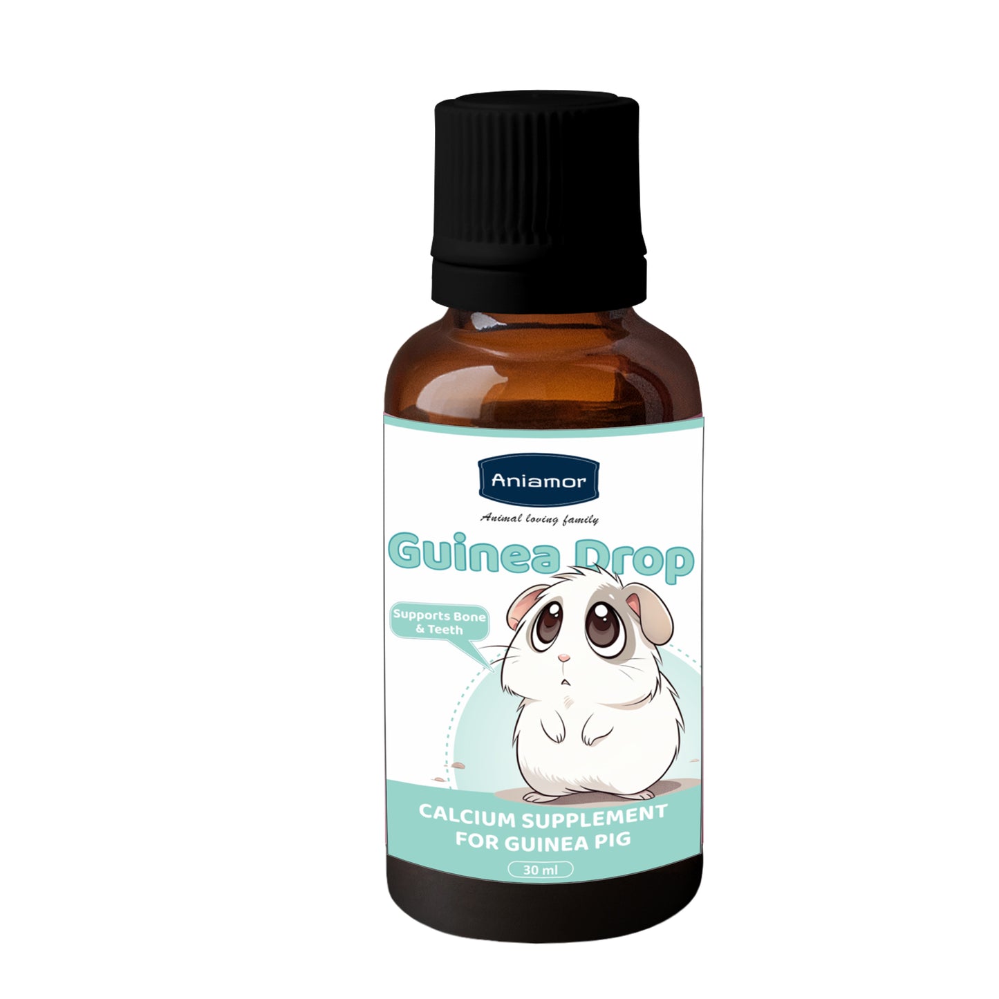 Calcium Drop for Guinea Pig | Calcium Gluconate with Vitamin D3, Magnesium & Vitamin C | 30 ml Bottle