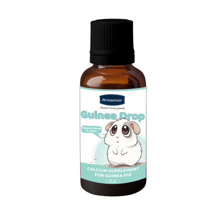 Calcium Drop for Guinea Pig | Calcium Gluconate with Vitamin D3, Magnesium & Vitamin C | 30 ml Bottle