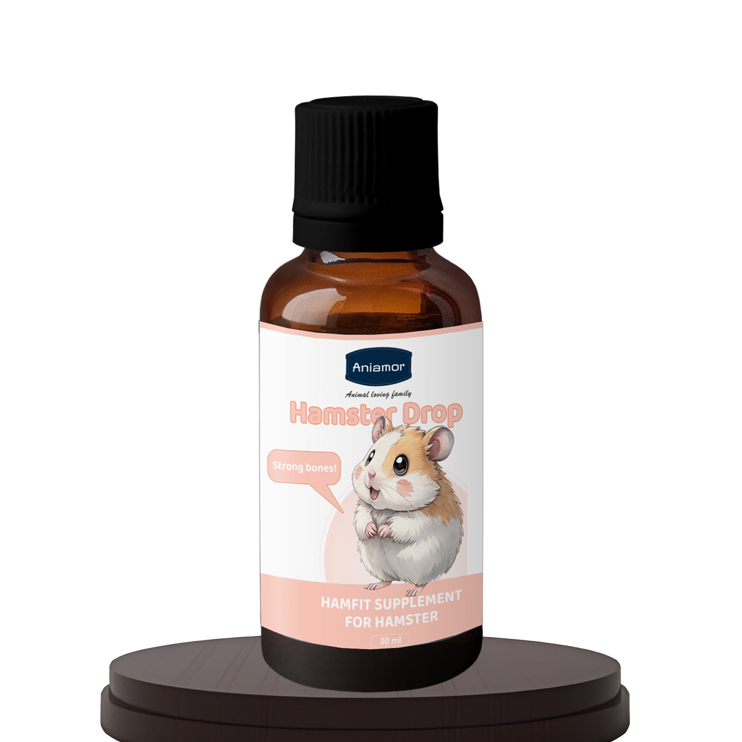 HamFit Drop for Hamsters | Multivitamin & Calcium Supplement with Taurine | 30 ml Bottle