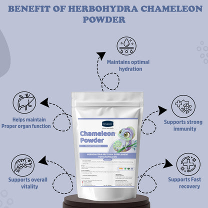 Aniamor Herbohydra Repti Mix – Daily Nutritional Powder with Electrolytes, Vitamins & Taurine for Reptiles