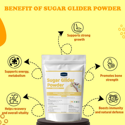 Aniamor Glider Vital Max — Apple Flavored Complete Daily Nutritional Powder for Gliders (200 gm)