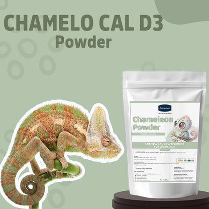 Aniamor Chamelo Cal D3 – Multimineral Supplement for Strong Bones & Growth – 200 gm